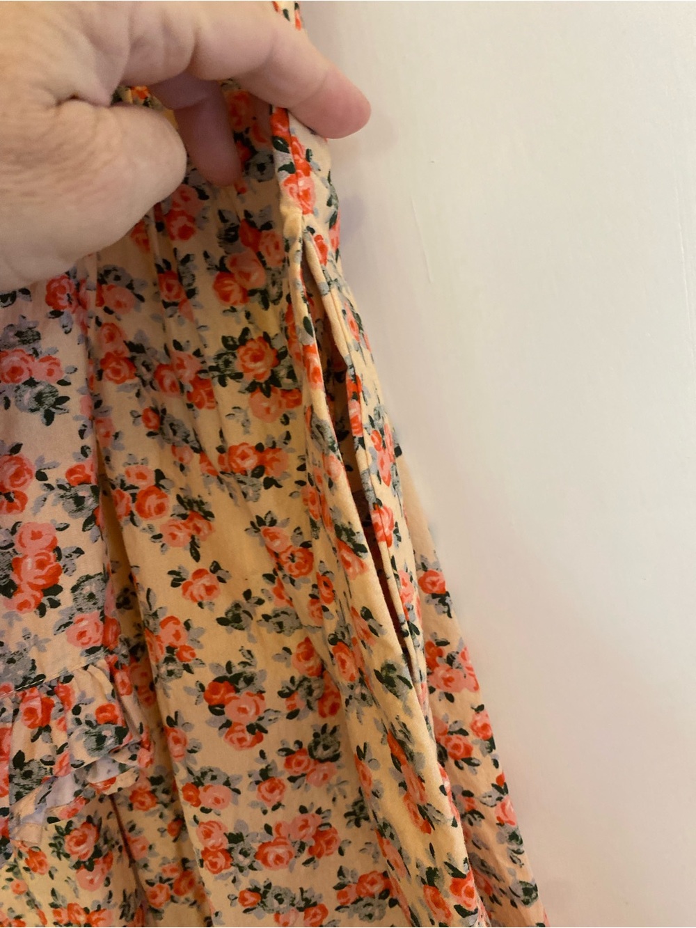 Batsheva x Laura Ashley Rose Print Dress in Cream and Coral - Picture 5 of 6